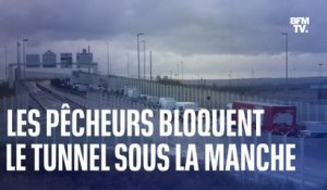 Licences post-Brexit: après les ports de Calais et de Saint-Malo, les pêcheurs français bloquent l'Eurotunnel