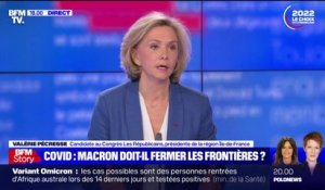Valérie Pécresse:"Il faut des contrôles drastiques à nos aéroports" pour faire face au variant Omicron