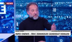 Frank Tapiro : Éric Zemmour «n'a qu'un objectif, passer de président de la polémique à président de la République»