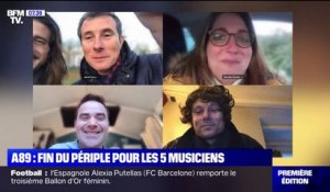 Les cinq musiciens bloqués par la neige sur l'A89 sont rentrés chez eux