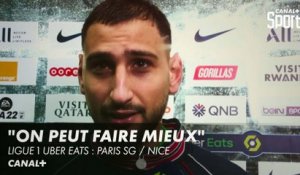 Donnarumma après le nul face à Nice (0-0) - Ligue 1 Uber Eats