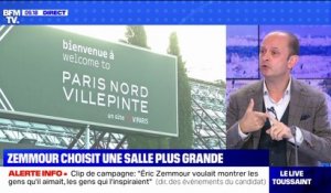 Olivier Ubéda évoque les raisons du changement de salle pour le premier meeting d'Éric Zemmour à Villepinte