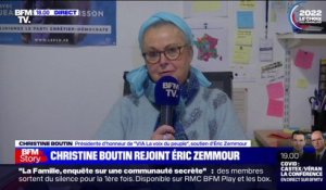 Christine Boutin: "J'ai une grande joie de pouvoir soutenir" Eric Zemmour