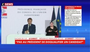 Emmanuel Macron à propos du programme d’Éric Zemmour : «Il n’appartient pas au président de disqualifier un candidat»