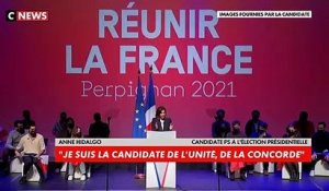 Anne Hidalgo en meeting cet après-midi : "Je ne laisserai pas désigner nos compatriotes musulmans comme les boucs émissaires de la crise française"