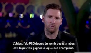 PSG - Messi : “L’objectif est de gagner la Ligue des champions”