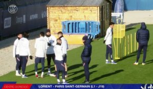 Replay : 15 minutes d'entraînement avant FC Lorient - Paris Saint-Germain