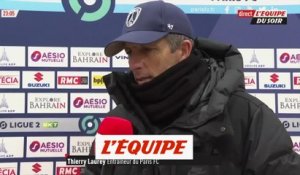 Thierry Laurey : « On est efficaces » - Foot - L2 - Paris FC