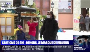 Dans les stations de ski savoyardes, le port du masque en extérieur est désormais obligatoire