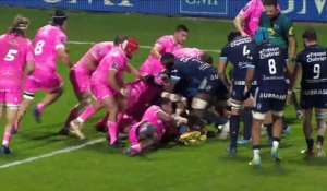 TOP 14 - Essai de Handré POLLARD (MHR) - Biarritz Olympique - Montpellier Hérault Rugby - J13 - Saison 2021/2022