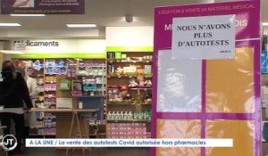Le Journal du 28/12/2021 - A LA UNE / La vente des autotest Covid autorisée hors pharmacies