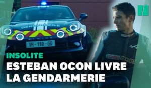 L'Alpine 110 de la gendarmerie a fait le bonheur d'Esteban Ocon