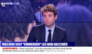 Emmanuel Macron: "Les non-vaccinés, j’ai très envie de les emmerder, donc on va continuer de le faire"