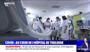 "L'impression d'un jour sans fin": immersion à l'hôpital de Toulouse confronté à un nouvel afflux de patients Covid