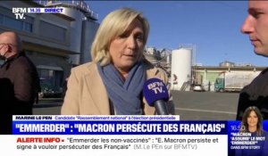 "Emmerder les non-vaccinés": Pour Marine Le Pen, Emmanuel Macron "ne sait que faire ça diviser pour mieux régner"