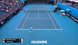 Bautista Agut - Travaglia : les temps forts en vidéo