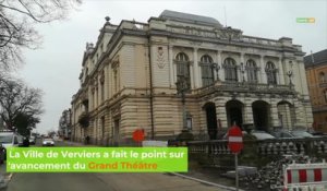 La Ville de Verviers a fait le point sur l'avancement des travaux du Grand Théâtre