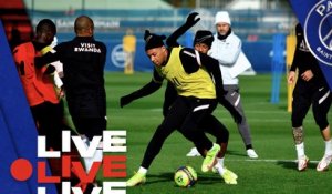 Replay : 15 minutes d'entraînement avant Paris Saint-Germain - Stade de Reims