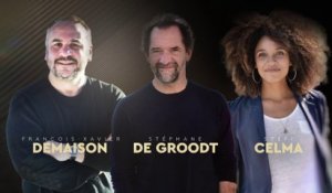 TCHITCHA - François Demaison, Stéphane De Groodt et Stefi Celma pour le film"Champagne"
