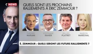 Éric Zemmour : quels seront les futurs ralliements ?