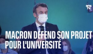 Emmanuel Macron assure qu'il ne veut pas augmenter les droits d'inscription à l'université