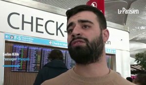 Bloqués par la neige, des passagers manifestent dans l’aéroport d’Istanbul