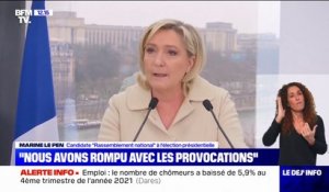 Marine Le Pen: "Nous avons rompu avec les provocations"
