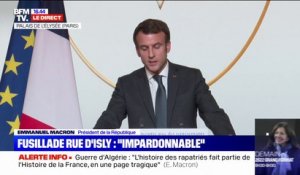 Emmanuel Macron sur la guerre d'Algérie: "Le massacre du 5 juillet 1962 doit être lui aussi regardé en face et reconnu"