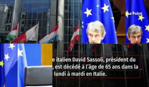 Le président du Parlement européen, l'Italien David Sassoli est mort