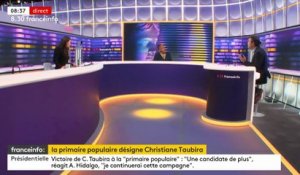 Agacé par le comportement de Christiane Taubira face à ses questions, le journaliste Marc Fauvelle menace de quitter le studio en direct sur FranceInfo