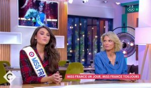 Diane Leyre, Miss France 2022, recadrée en plein direct dans "C à vous" par Sylvie Tellier: "On est Miss France tout le temps !" - VIDEO