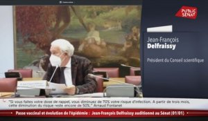 Passe vaccinal et évolution de l'épidémie : Jean-François Delfraissy auditionné au Sénat (01/01)