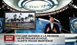 Ouragan Bazilai à La Réunion : un pétrolier échoué, l'alerte rouge demeure