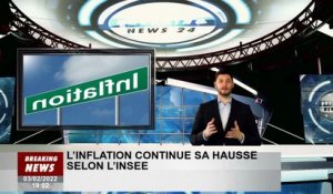 L'inflation continue d'augmenter, selon l'INSEE