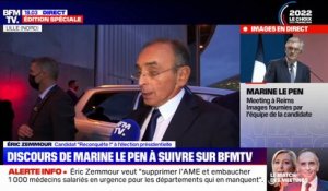 Éric Zemmour: "Je trace ma route, je parle à la France et pas aux autres candidats"
