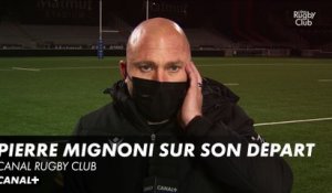 La réaction de Pierre Mignoni après l'annonce de son départ du LOU