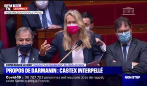 Constance Le Grip (LR) réagit sur les propos de Gérald Darmanin: "les journalistes ne sont pas là pour faire des présentations flatteuses des bilans des ministres"