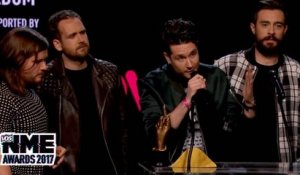 Bastille accept Best Album supported by HMV award @ VO5 NME Awards 2017