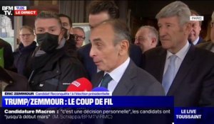 Eric Zemmour sur Marine Le Pen bloquée à la Trump Tower en 2017: "Chacun sa chance dans la vie"