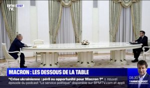 La grande table utilisée lors de la rencontre entre Vladimir Poutine et Emmanuel Macron servait à faire respecter la distanciation sociale