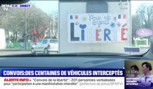 Le "Convoi de la liberté" entre dans Paris et cherche à rejoindre les Champs-Élysées