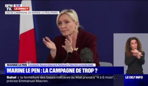 Marine Le Pen: "La manière dont ces gens partent, tant sur la forme que sur le fond, en dit beaucoup plus sur eux que sur nous"