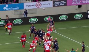 TOP 14 - Essai de John DYER (BO) - Stade Français Paris - Biarritz Olympique - J18 - Saison 2021/2022