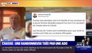 Thierry Coste, lobbyiste de la chasse, déplore "un drame" après la mort d'une jeune randonneuse dans le Cantal dans un accident de chasse