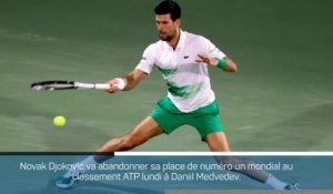 ATP - Medvedvev nouveau N.1 mondial devant Djokovic