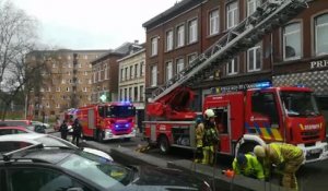 Incendie dans un immeuble rue du Commerce, quartier de Hodimont à Verviers (vidéo)