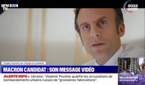 Présidentielle: Emmanuel Macron déclare sa candidature dans un message vidéo