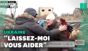 À Kiev, cette journaliste arrête son direct pour aider des civils à évacuer