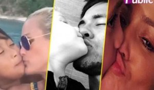 Vidéo : Laeticia Hallyday, Neymar, Jlo... Découvrez les stars qui embrassent leurs enfants sur la bouche !