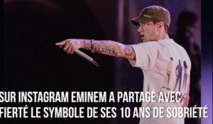 Le rappeur Eminem célèbre ses 10 ans de sobriété